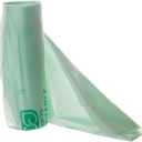 Eco-Products Compostable 30 Gallon Garbage Bags, Case of 125 Trash Bags, 5 Rolls, Plant Based PBAT & PLA, 30"x39", 1.2mil, Translucent Green, Renewable Resources, ASTM Compliant, BPI-Certified