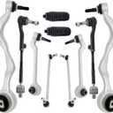Front Control Arms With Ball Joints Sway Bar Links Tie Rods Suspension kit Compatible with BMW 1 3 Series E90 E91 E92 E87 E88 128i 135i 325i 328i 330i 335D 335i 335iS M3 Z4 RWD