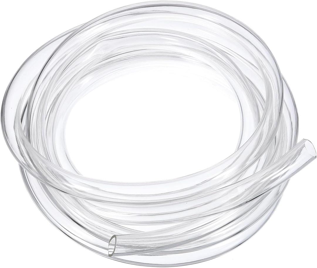 uxcell PVC Tubing, 14mm ID x 16mm OD - 13 Feet Long Clear Vinyl Water Pipe, Lightweight Plastic Flexible Water Pipe for Aquaponics, Air Hose, Irrigation