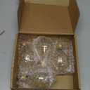 UNILAMP Edison Bulbs 40W, Vintage A19 Antique Incandescent Light, E26 Dimmable Decorative, Warm White 2700K, 110-130V, 6 Pack