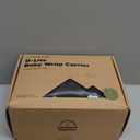 KeaBabies Baby Wrap Carrier Ring Sling - Easy to Wear, Adjustable D-Lite Baby Carrier Newborn to Toddler, Infant Carrying Shirt, Hands Free Bonding, Breathable Fabric Wearing Wrap (Trendy Black)