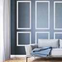 3 Sets Premade Accent Wall Molding KitAccent Wall Panels for Interior Wall Decor,All Edges precut, Chair Rail Moulding Trim for Home Moulding Decoration (54 x 24 inHigh-Low Type)