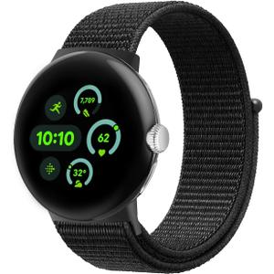 BlackPro Compatible with Google Pixel Watch 4 45mm/3 41mm Band, Adjustable Breathable Sport Strap for Google Pixel 4/3/2/1 Band for Men Women