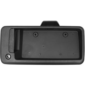 Exterior Door Handle, Compatible with 1996-2015 Chevy Express GMC Savana 1500 2500 3500 Van, Rear Right Cargo Door Handle with License Plate Bracket Holder Housing | 15269298 25866289 Tailgate Handle (Black)