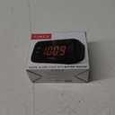 Timex Alarm Clock with Large Display, Digital Alarm Clock for Bedroom Includes 120V Universal Power Adapter (T121B - Black)