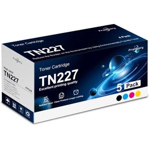TN227 Toner Cartridge Remanufactured Replacement for TN-227 TN223 TN-227BK/C/M/Y for HL-L3270CDW HL-L3210CW MFC-L3770CDW MFC-L3750CDW HL-L3290CDW Printer 5-Pack