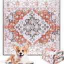 LOOBANI Washable Pee Pads for Dogs, 2 Pack Super Absorbent Reusable Puppy Pads Leakproof Dog Traning Pads, Waterproof Non-Slip Whelping Pad for Floor, Playpen, Crate, Couch-36 x36 (Red-Orange)