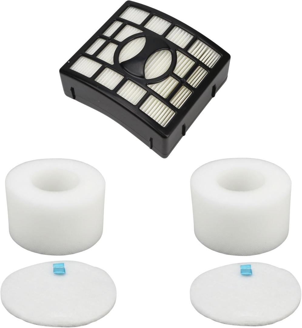 NV680 Shark Vacuum Filter Fit for Shark Rotator Powered Lift-Away Speed & DuoClean NV680 NV681 NV682 NV683 NV800 NV801 NV803 UV810 AX912 QU922Q, Compare to XFF680 XHF680 (1 HEPA 2 Foam 2 Felt Filters)