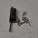MY MIRONEY Black Sliding Door Lock for Window Glass Patio Doors Auxiliary Security Lock(Uses Yale Lock Keyway) (7.3")