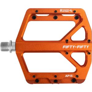 FIFTY-FIFTY Mountain Bike Pedals, Non-Slip and Aluminum Alloy Bicycle Flat Pedals, 9/16" Sealed Bearing, Lightweight and Wide Platform for All Mountain, Enduro, Downhill, E-Bike, MTB