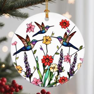 Christmas Ornaments, Hummingbird Ornament, Christmas Tree Ornaments, Xmas Decorations, Holiday Decorations, Gifts for Hummingbird Lovers, Holiday Party Gifts, and Xmas Gift Ideas