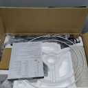 Upgraded Dimmable Floor Lamp, 1000 Lumens LED Edison Bulb Included, Arc Floor Lamps for Living Room Modern Standing Lamp with Linen Shade, Tall Lamp for Bedroom Office Dining Room- Black