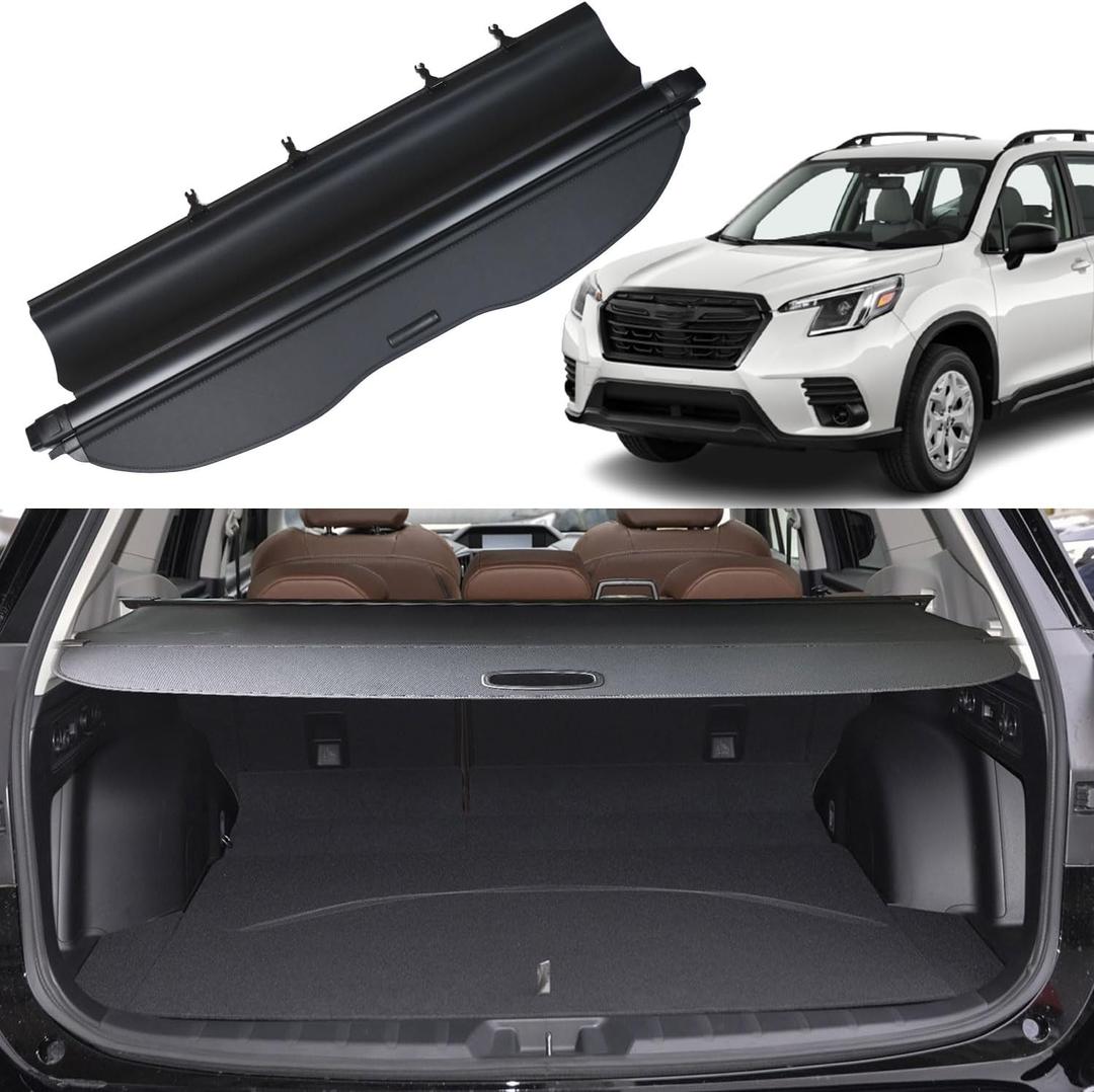 Cargo Cover Fit for Subaru Forester 2023 2019 2020 2021 2022 2024 Accessories Without Gap Trunk Cover Trunk Security Cover Shielding Shade Car Accessory