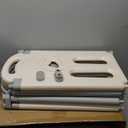 Fortella Cloud Castle Foldable Playpen, Baby Safety Play Yard with Whiteboard and Activity Wall, Indoors or Outdoors (Gray 4-Panel Extension)