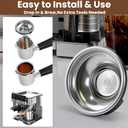 Reusable Coffee Filter Basket for Ninja Luxe Cafe ES701, Stainless Steel Single-Cup Filter Compatible with Ninja Espresso Machine (NOT for ES601)