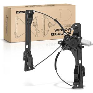 A-Premium Front Left Electric Power Window Regulator with Motor Compatible with Chevrolet Cruze 2016 2017 2018 2019 Front Driver Side, 2-Pin Connector