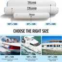 6FT/10FT Inflatable Boat Fender with Electric Pump,Heavy-Duty PVC Dock Bumper,Inflatable Boat Bumper with D-Rings, Storage Bag & Repair Kit for Pontoon, Yachts, Jet Ski,Fishing Boat