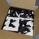 Kolldenn 50 Pcs No DIY Small Gift Bags with Black Bow Ribbon 4''x2.7''x4.5'' Mini White Paper Thank You Bags Bulk with Handle for Christmas Baby Shower Wedding Party Favor Birthday Return Guests