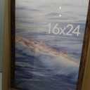 16x24 Picture Frame, Classic Brown 16 x 24 Poster Frame for Horizontal or Vertical Wall Mounting, 1 Pack