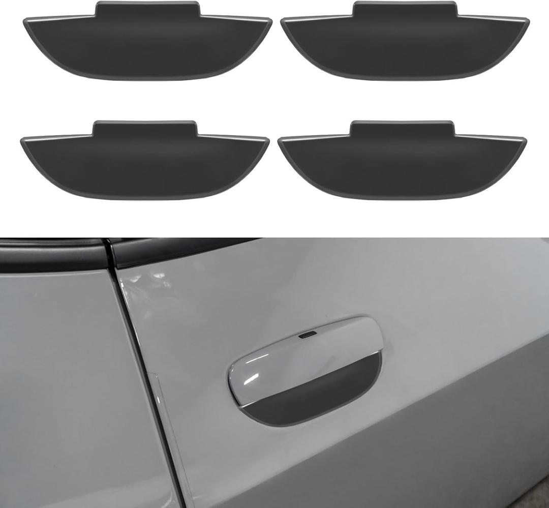 Door Handle Cover Trim Bowl Fit for 2011-2025 Dodge Charger Accessories, Matte Black Car Door Bowl Scratch Protector Cover Guard for Dodge Charger Exterior Accessories 4PCS