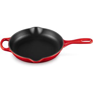 Le Creuset Enameled Cast Iron Signature Iron Handle Skillet, 9", Cerise