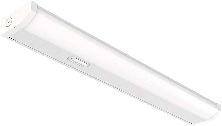 Juno UCES 18 Inch LED Under Cabinet Lighting, LED Kitchen Cabinet Light Fixture Hardwired, Dimmable, Damp Rated, Selectable Soft, Warm, Neutral, Cool, Daylight White Light (UCES 18IN SWW5 90CRI WH M6)