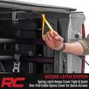 Rough Country Soft Roll Up Tonneau Cover for Chevy Silverado 1500 & GMC Sierra 1500 (2019–2026) – Marine-Grade Vinyl, No-Drill Install, Fits 5'10" Short Bed