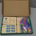 Wooden Counting Numbers Peg Board for Kids, Montessori Math Toy for Toddlers, Math Manipulatives Preschool Early Learning Educational Materials for Kids 3 4 5 6 7