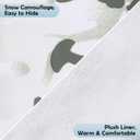 Geyoga 2 Pcs Men's Hunting Winter Gloves Camo Face Mask for Cold Weather(Snow)