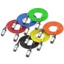 6 Pack 6FT Professional XLR Cables, Noise Free and Long-Lasting XLR Microphone Cable, All Copper Conductors Balanced Male to Female Mic Cable for Studio Monitor, Mixer, DMX and More, Colorful