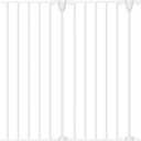 Babelio 31" Baby Gate Extension for Foldable Extra Wide Gates, 30" Tall Metal Dog Fence Extension, 2 Metal Panels, White
