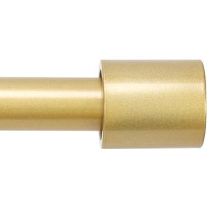 Extra Long Curtain Rods for Windows 240 Inches, Adjustable Gold Curtain Rod for Outdoor 1 Inch Heavy Duty Modern Window Rods with Aluminum End Caps for Farmhouse Kitchen Bedroom Living Room