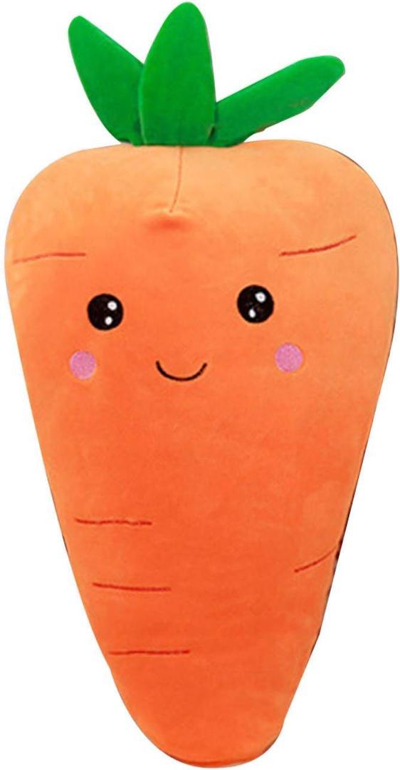 ASkinds Cartoon Carrot Plush Toy Cute Carrot Shape Pillow Stuffed Carro t Toy Soft Doll for Kids Girls