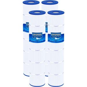 Cryspool® 07113 Filter Compatible with CX1280RE, SwimClear C5025, C5030, C5000, PA131-PAK4, C-7494, C5020, FC-1227, 4 ×131 Sq. Ft Pool Filter Cartridge, 4 Pack