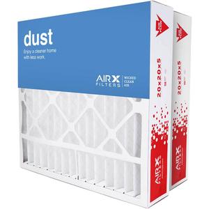 AIRx Filters 20x20x5 MERV 8 HVAC AC Furnace Air Filter Replacement for Honeywell FC100A1011 FC200E1011 CF200A1024, Dust 2-Pack, Made in the USA