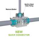 Drip Irrigation Kit, Garden Watering System with Quick Connectors,97FT Automatic Irrigation System with 12mm 6mm Irrigation Tubing Hose, Misting Watering System for Outdoor Plants