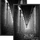 DOAI ART 24x36 Poster Frame Black 2 Pack, Poster Frames 24 x 36 inches or 24x36 Picture Frames with HD Plexiglass for Horizontal or Vertical Wall Mounting, Durable Scratch-proof Safe and Artistic (24x36 2Pack)