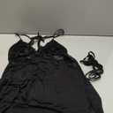 Avidlove Women Lingerie Lace Chemise Sleepwear Babydoll Teddy Lingerie (Small, Black)