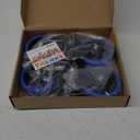 Heavy Duty Stem Caster Wheels 5 inch Locking Threaded Stem Casters Set of 4 Stem Size 1/2"-13 x 1 No Noise Swivel Casters Industrial Castor Wheels for Cart Furniture