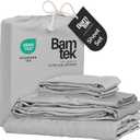 Viscose Bamboo Bed Sheets Full Sizes 4PC Set - Cooling Bedding for Hot Sleepers with Moisture Wicking Technology - Silky Soft 16 Inch Deep Pocket - Gray Mist 54"x75"