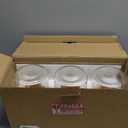 Set of 6 Glass Pantry Jars with Acacia Wood Lids, 32oz Airtight Pantry Storage Containers with 105 Labels, Glass Kitchen Canisters for Coffee, Tea, Sugar, Pasta