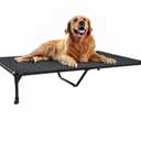Veehoo Cooling Elevated Dog Bed, Portable Raised Pet Cot with Washable & Breathable Mesh, No-Slip Feet Durable Dog Cots Bed for Indoor & Outdoor Use, X Large, CWC1803-XL