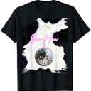 Pink Cowgirl Disco Ball Cowboy Yee-Haw T-Shirt Large , Black 