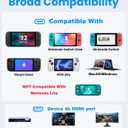 Steam Deck Dock Compatible for Nintendo Switch Docking Station with HDMI 2.1, 100w PD Port,USB-A Converter, Compatible with Mac,MacBook,Laptops(Request a firmware Update for NS2 V21.2