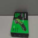 Cardboard Cutter, Rechargeable Cordless Electric Scissors, 4V Upgrade Motor Electric Box Cutter with 2 Blades, Safety Lock & LED Light, Powerful Cutting for Cardboard Box, Plastic, Leather (Green)