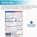 ZLODEPIP 2026 Michigan State and Federal Labor Laws Poster  OSHA Compliant Laminated 24" x 36" English 1 Pack Folded