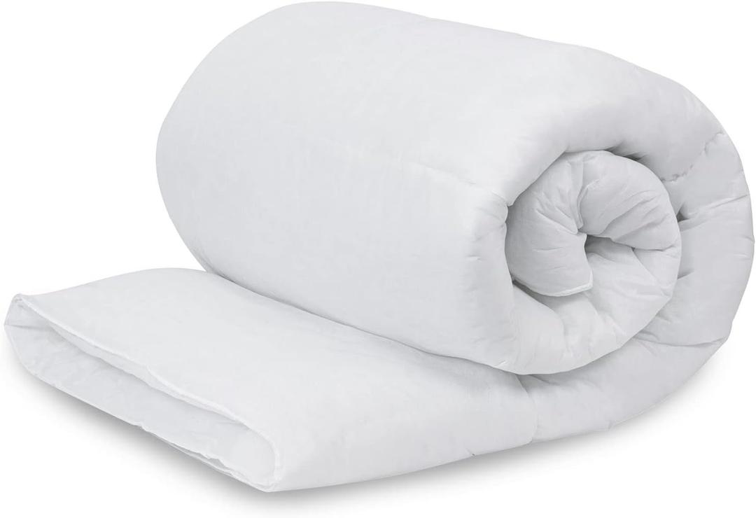 2.5 Tog Duvet Lightweight Polyester Hollowfibre - Single (White)