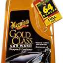 Meguiar's Gold Class Car Wash - Get Professional Results in a Foam Cannon or as a Bucket Wash - Get a Clean and Glossy Finish That's Safe for All Paint Types - 64 Oz