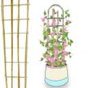 Bamboo Trellis,U-Shape Bamboo Trellis,4Feet,3pack,for Climbing Plants Outdoor Bamboo,for,Climbing Plants,Tomato, Vegetables,Flowers, Beans, Cucumber,Indoor Potted Climb Plants