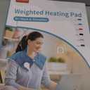 Comfytemp Heating Pad for Neck and Shoulders and Back, 2.6lb Weighted Electric Heat Pad FSA Eligible, Large HSA Heated Wrap, 9 Heat Settings & 11 Timer, Birthday Gifts for Women Men Mom Dad, Pink